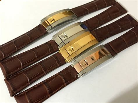 leather strap band for rolex|Rolex rubber strap for sale.